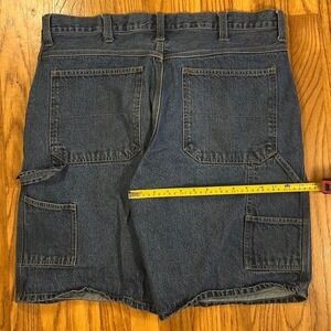 Faded Glory navy denim jorts with cargo pockets size 38